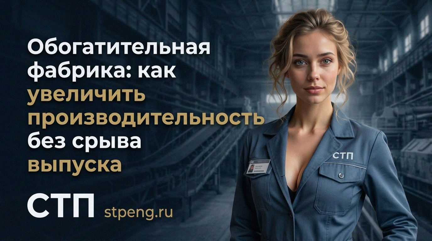 Современная обогатительная фабрика с оборудованием для обогащения минералов