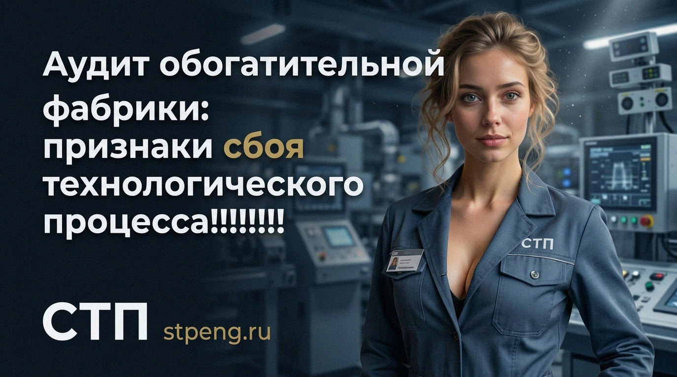 Аудит оборудования обогатительной фабрики и диагностика сбоев в технологической схеме