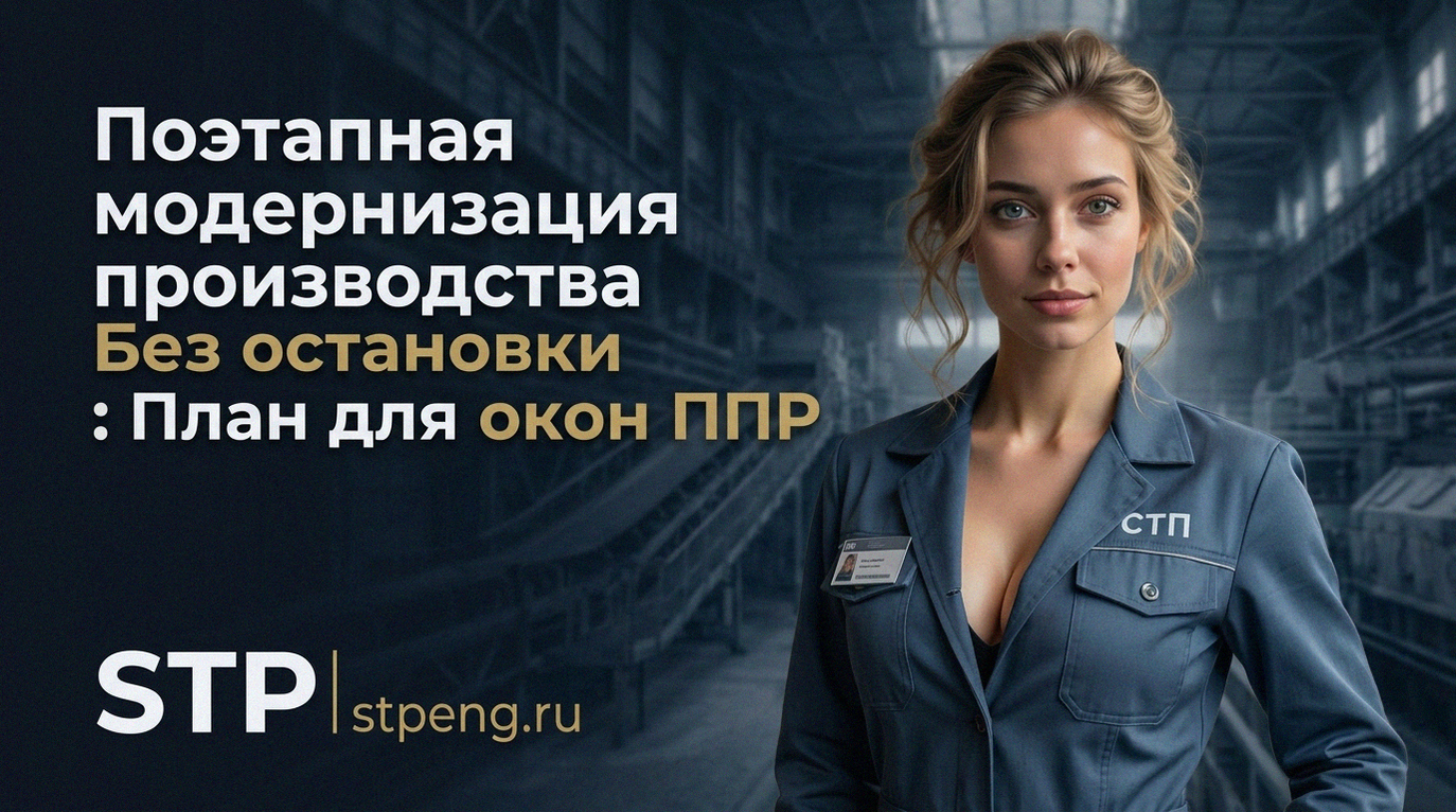 План поэтапной модернизации производства без остановки во время окон ППР