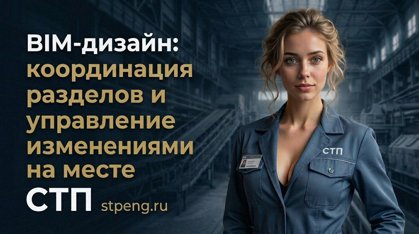 BIM-проектирование с координацией разделов и контролем изменений на строительном объекте