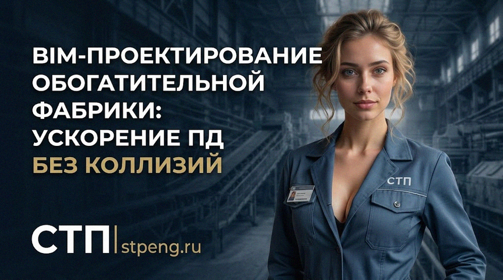 Информационная BIM-модель обогатительной фабрики для выпуска проектной документации без коллизий