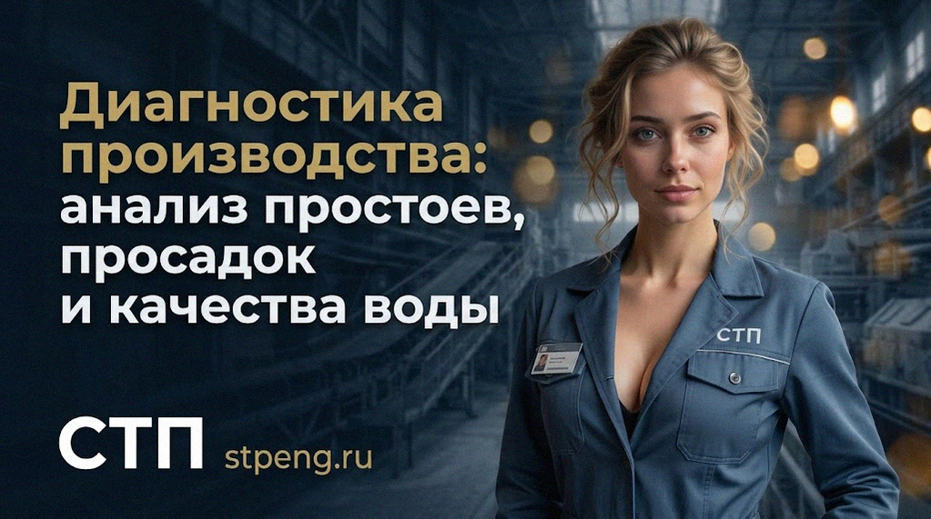 Диагностика производства анализ простоев просадок и качества воды