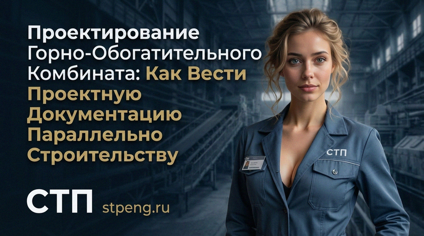Процесс проектирования горно-обогатительного комбината с параллельным ведением рабочей документации и строительством