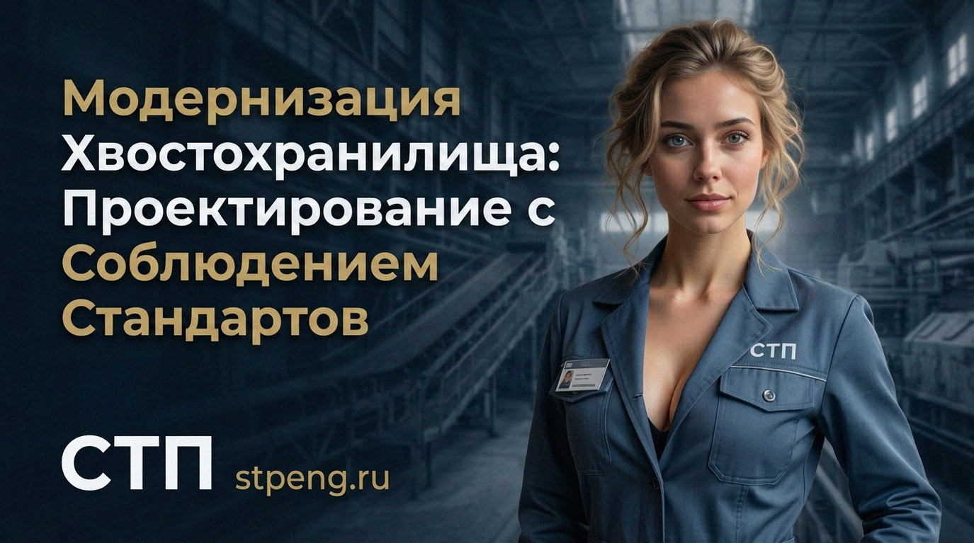 Схема и процесс проектирования для безопасной модернизации хвостохранилища с соблюдением технических норм