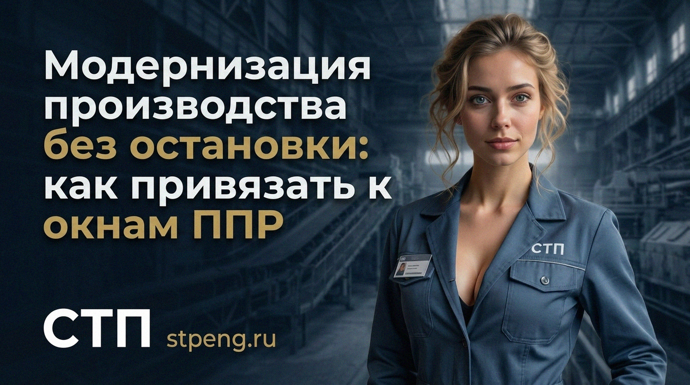 Модернизация промышленного производства без остановки во время окон ППР