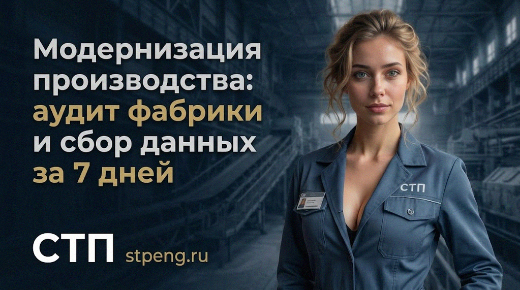Аудит фабрики и сбор данных для модернизации производства за 7 дней