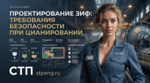 Инженерный проект и правила техники безопасности для процесса цианирования на золотоизвлекательной фабрике